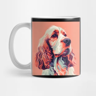 70s English Springer Spaniel Vibes: Pastel Pup Parade Mug